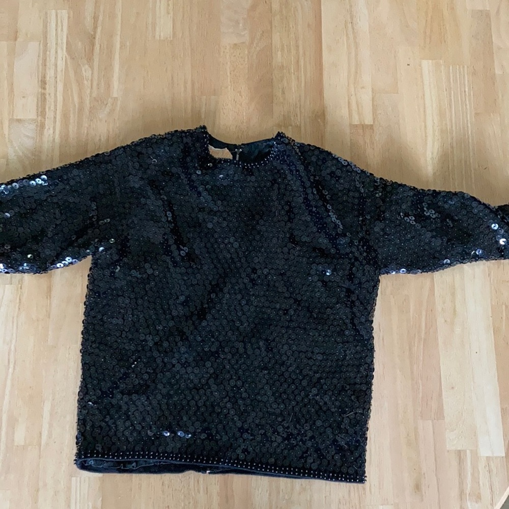 Vintage Ethel Allan wool and sequin sweater
